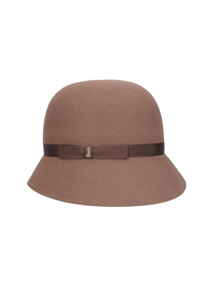 Borsalino Retro Brushed Felt Cloche Hat