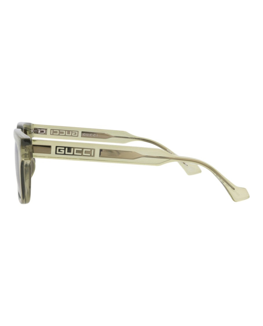 Gucci Square-Frame Injection Sunglasses With Bold Logo Detail