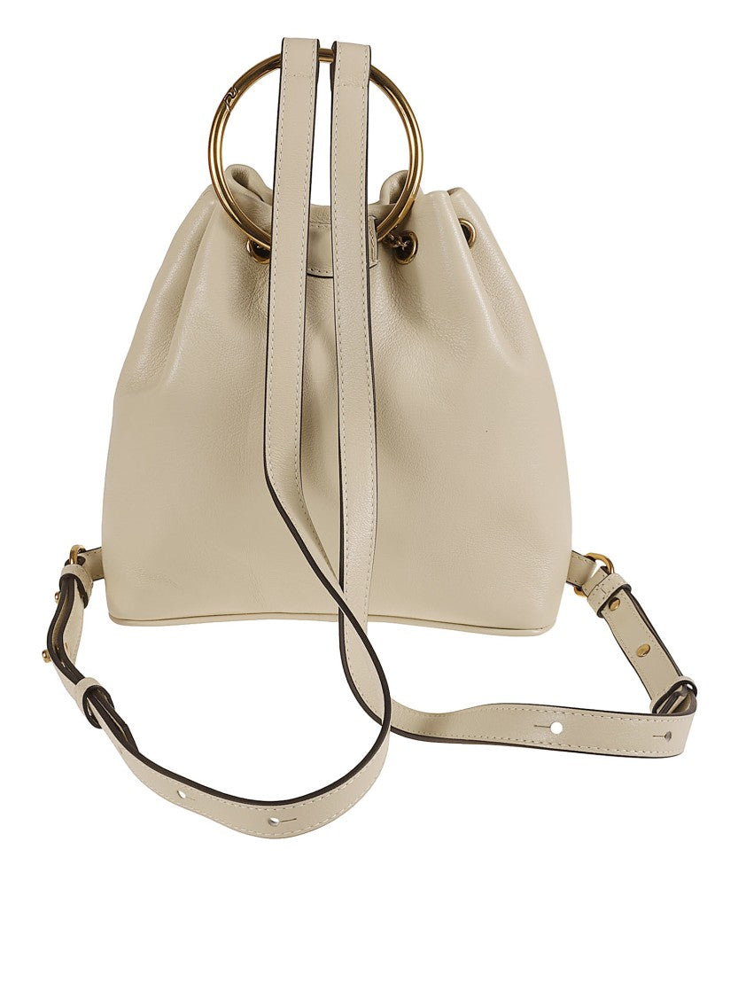 Chloé Small Grained Buffalo Leather Bracelet Backpack