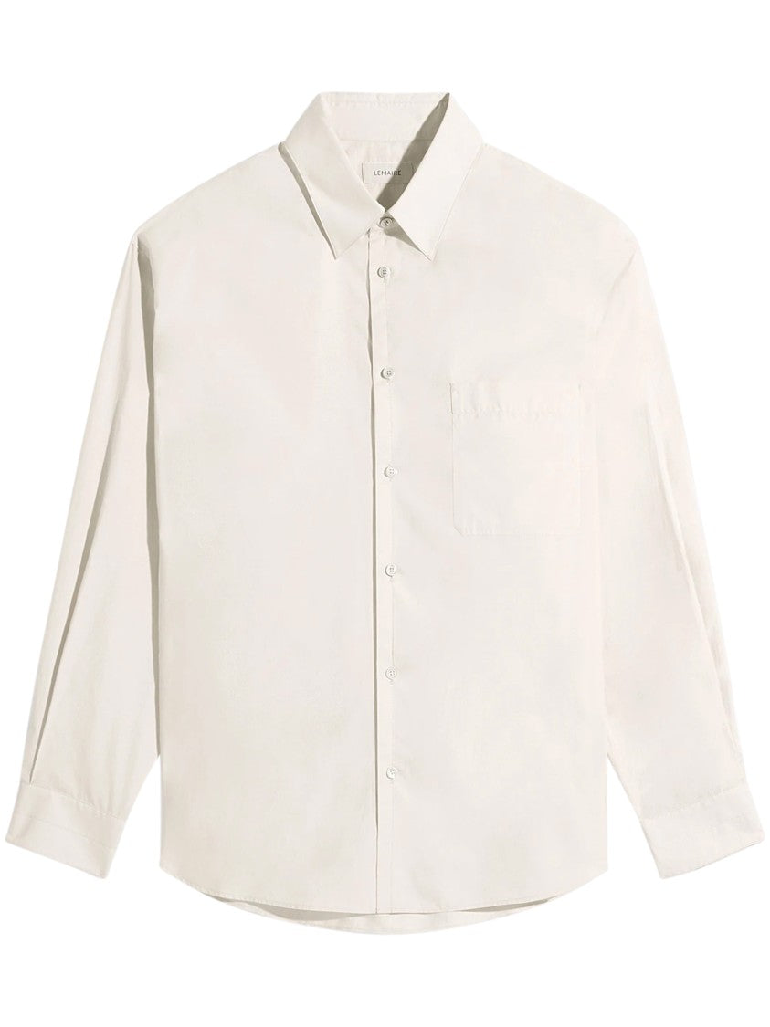 Lemaire Classic Regular Fit Button-Down Shirt With Smooth Finish