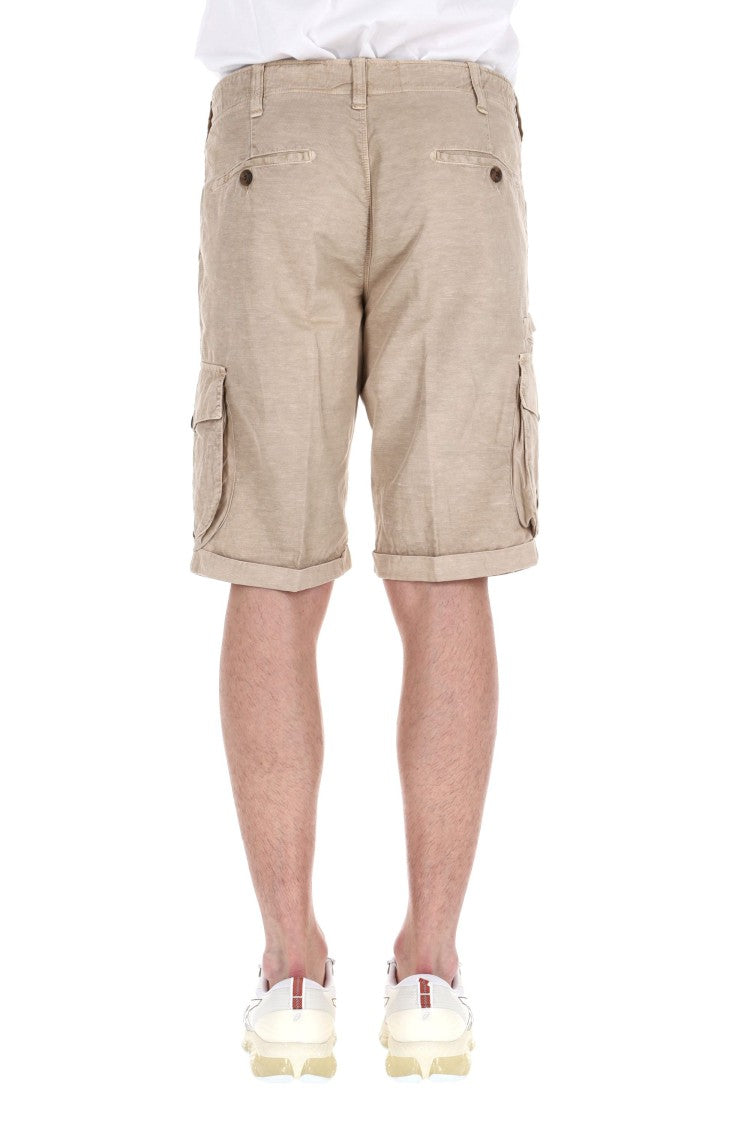 Myths Zeus Cotton-Lino Cargo Shorts