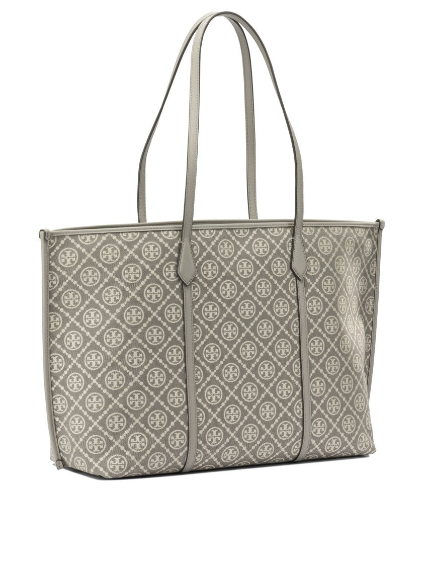 Tory Burch Spacious Grey Shoulder Bag