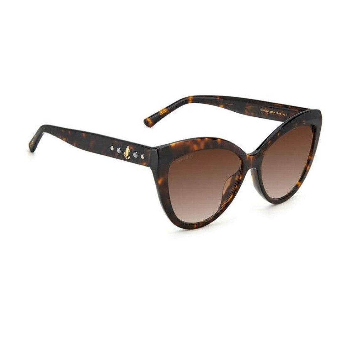 Jimmy Choo Gradient Brown Sinnie/G/S Cat-Eye Celluloid Sunglasses