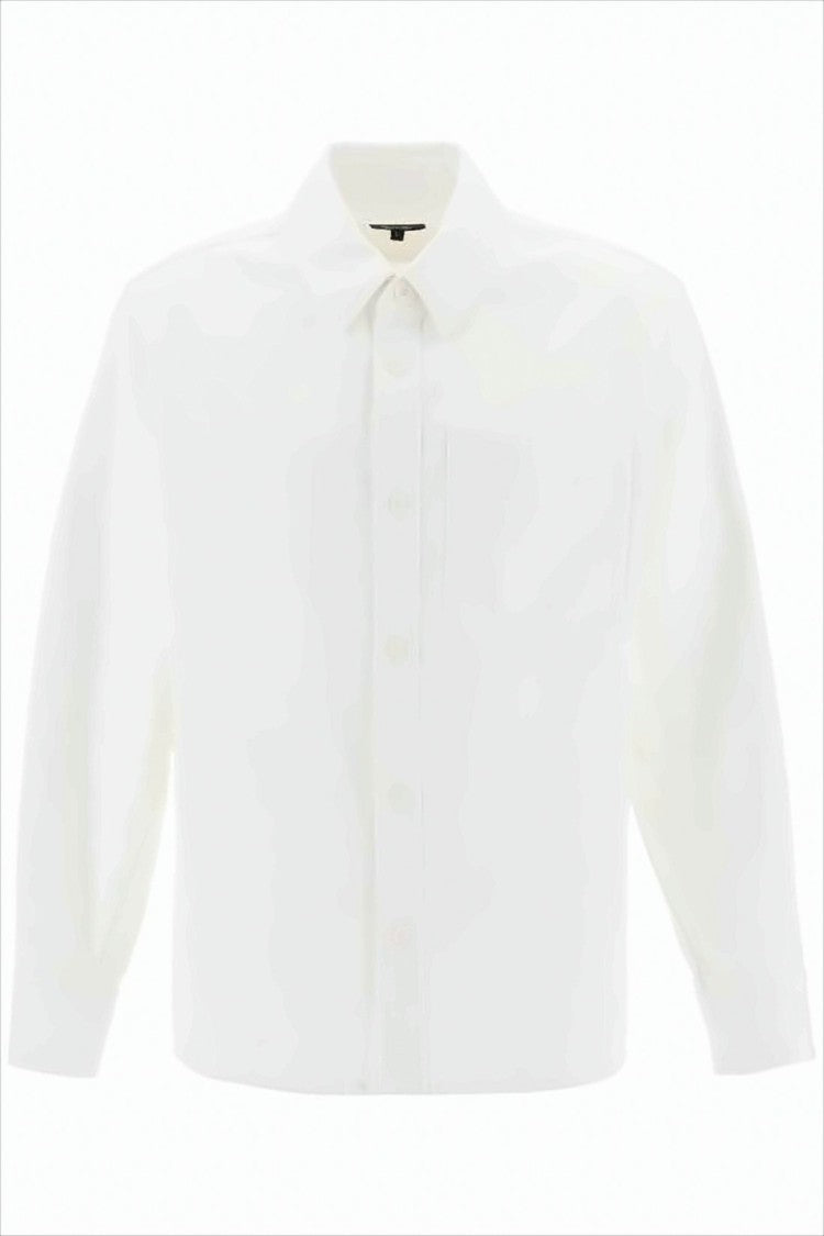 A.P.C. Long-Sleeve White Shirt With Classic Collar