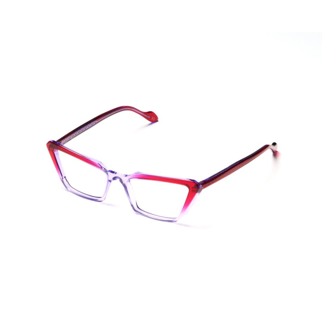 Kador Butterfly Glamour-V Angular Cat-Eye Sunglasses With Gradient Finish
