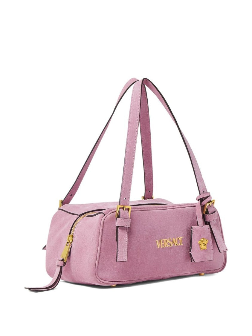 Versace Rectangular Handbag With Buckle-Detail Straps
