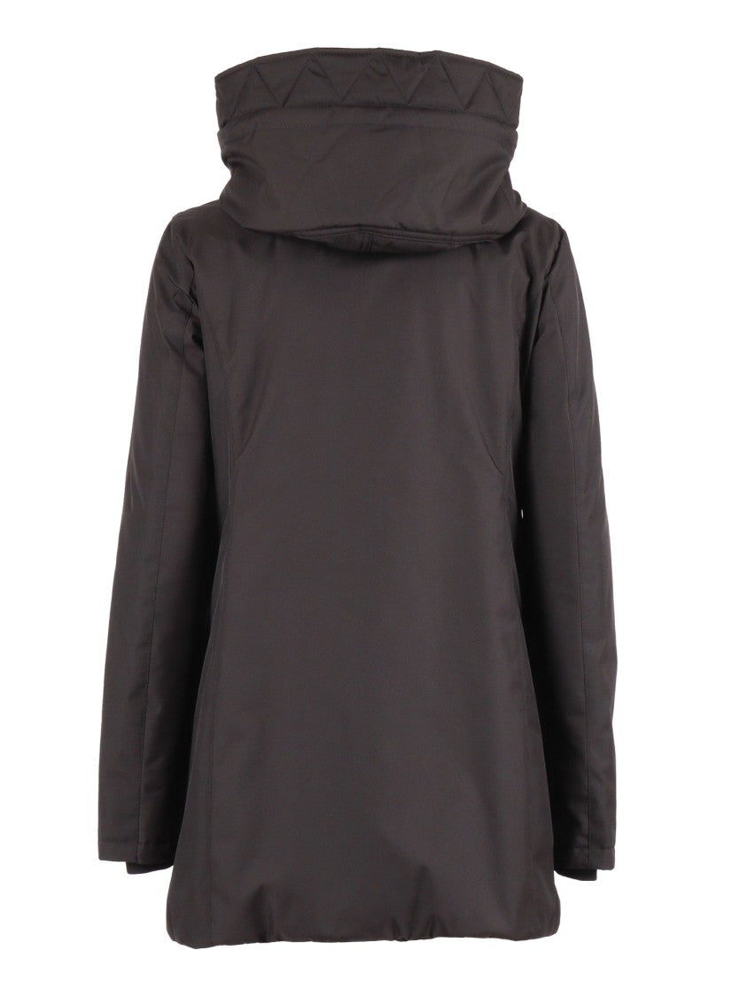 Fay Double-Breasted Toggle Coat With Detachable Front Panel