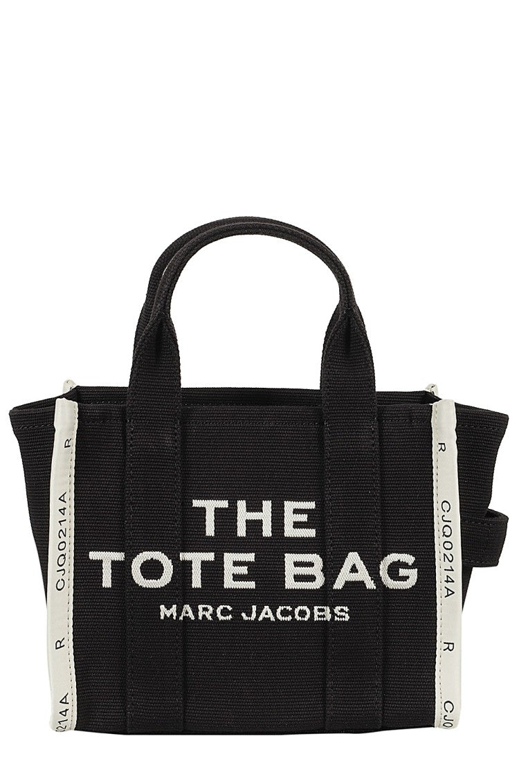 Marc Jacobs Black The Jacquard Small Top-Zip Cotton-Blend Tote Bag