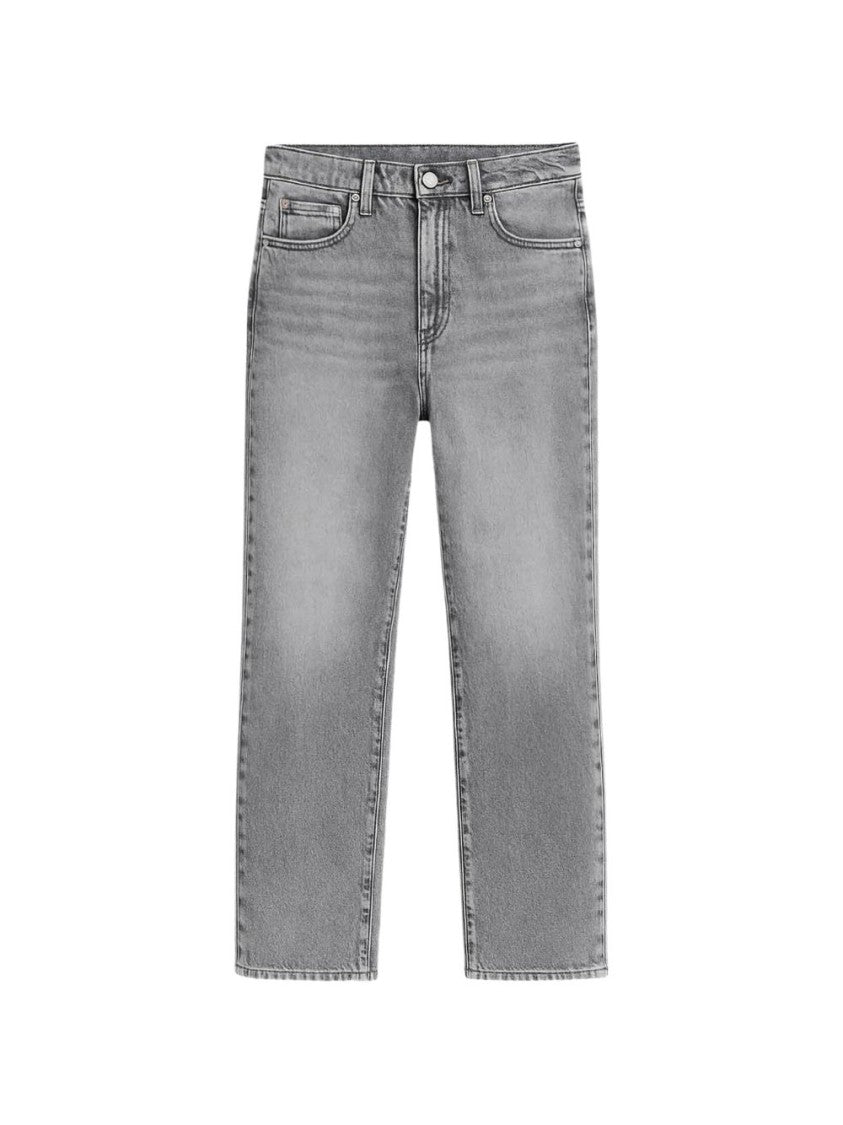 The Frankie Shop Blue Cig High-Waist Straight Leg Jeans