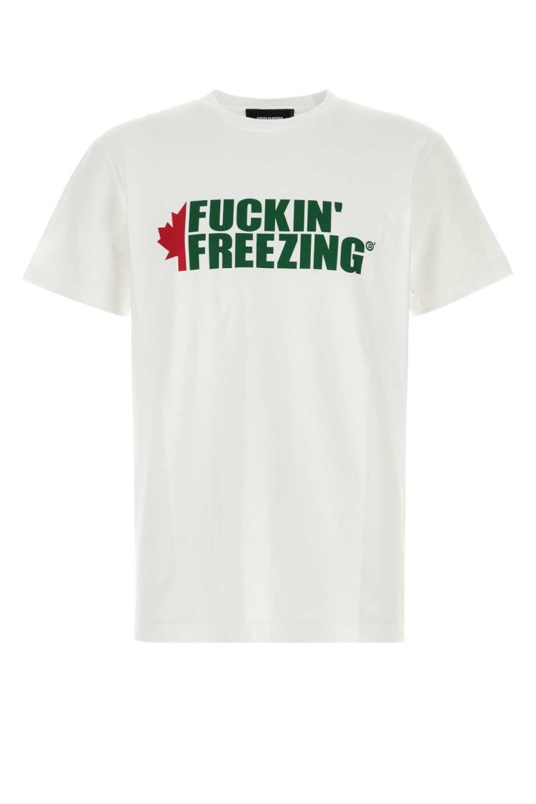 Dsquared2 White Cotton T-Shirt