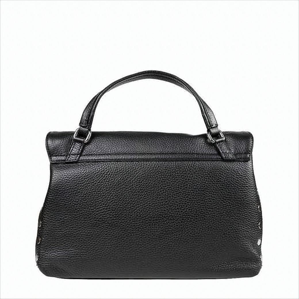 Zanellato Textured Hammered Leather Handbag With Adjustable Strap