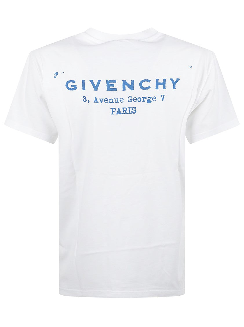 Givenchy Crew Neck T-Shirt With Ribbed Neckline