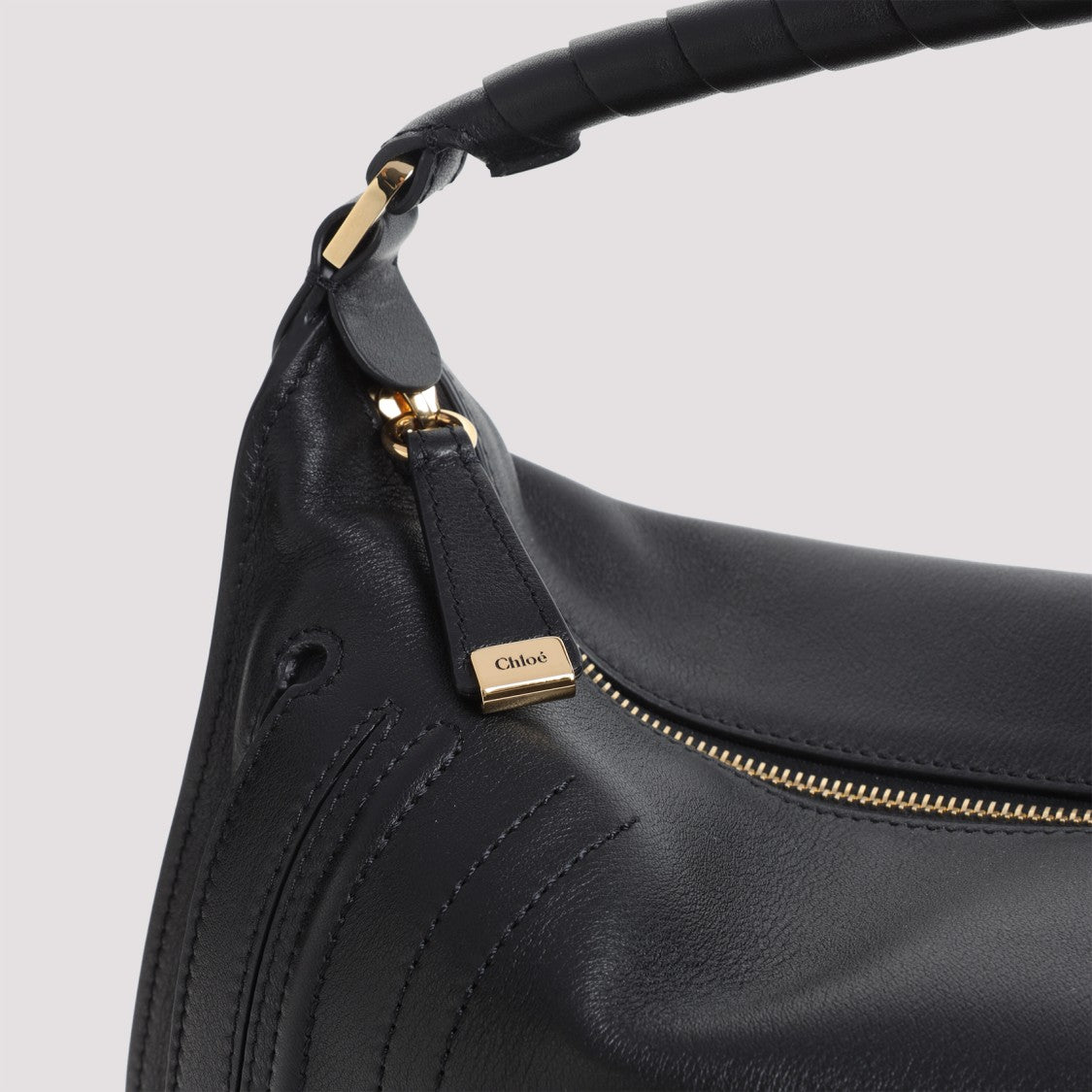 Chloé Black Calf Leather Marcie Bag