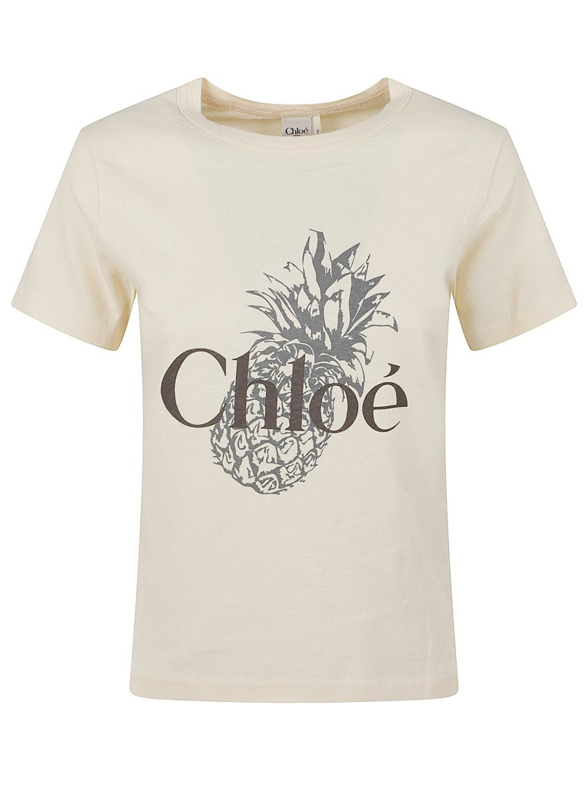 Chloé Organic Cotton Baby Fit Crew Neck T-Shirt