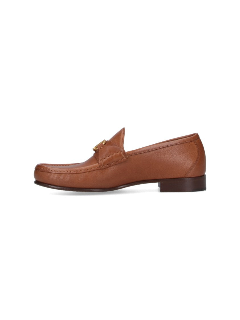 Valentino Garavani Vlogo Signature' Moccasins – Brown