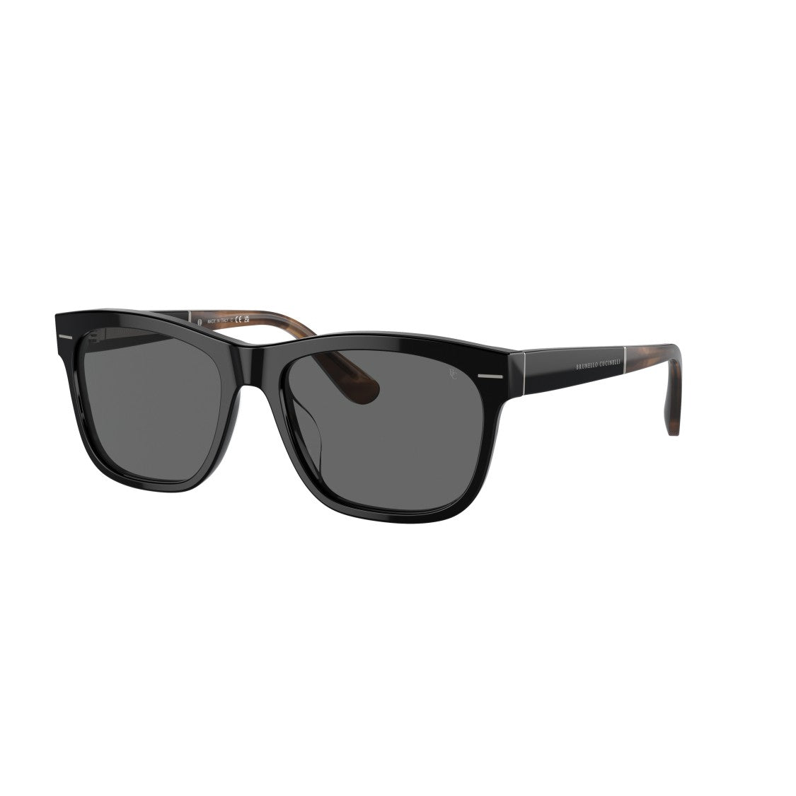 Brunello Cucinelli 0Bc4003s Rectangular Acetate Sunglasses With Tortoiseshell Temples
