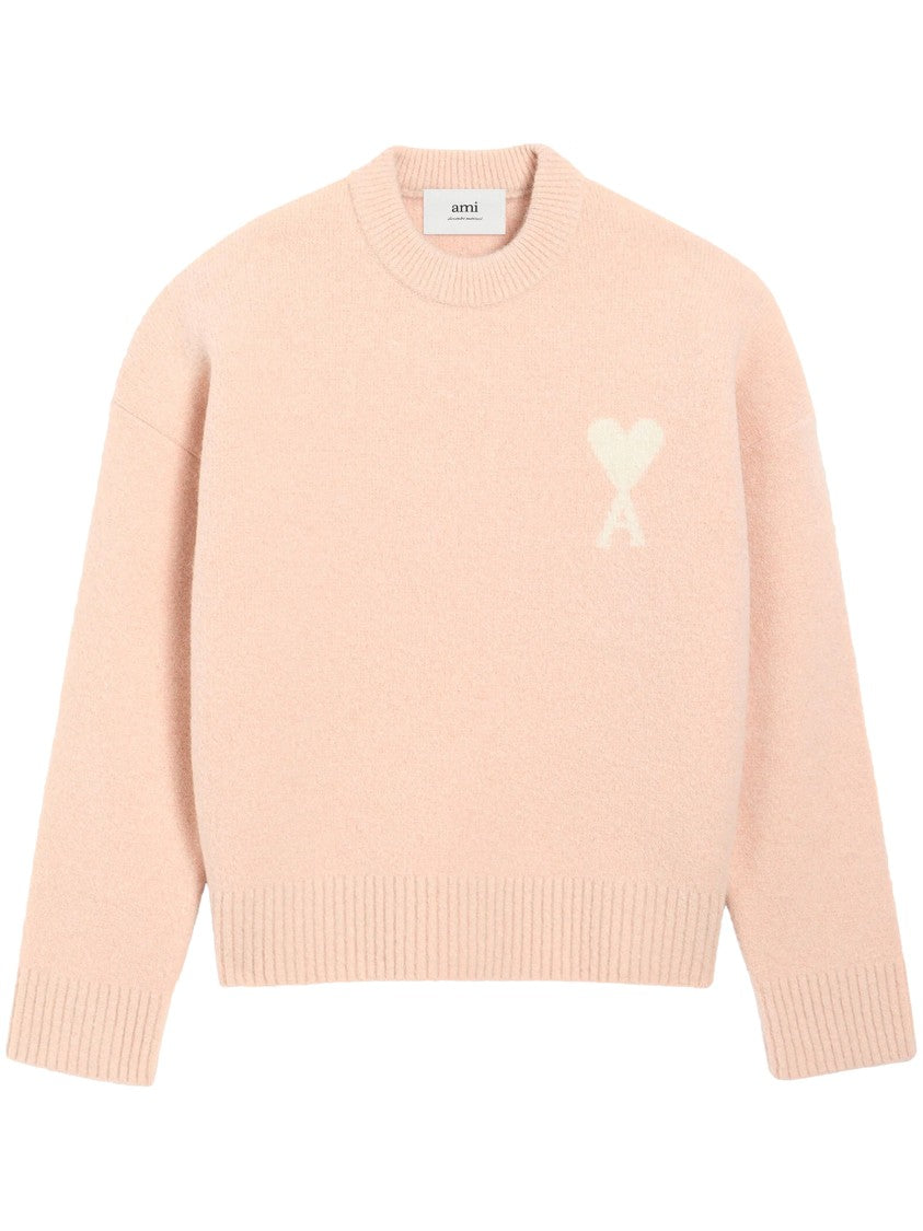 Ami Textured Knit Sweater