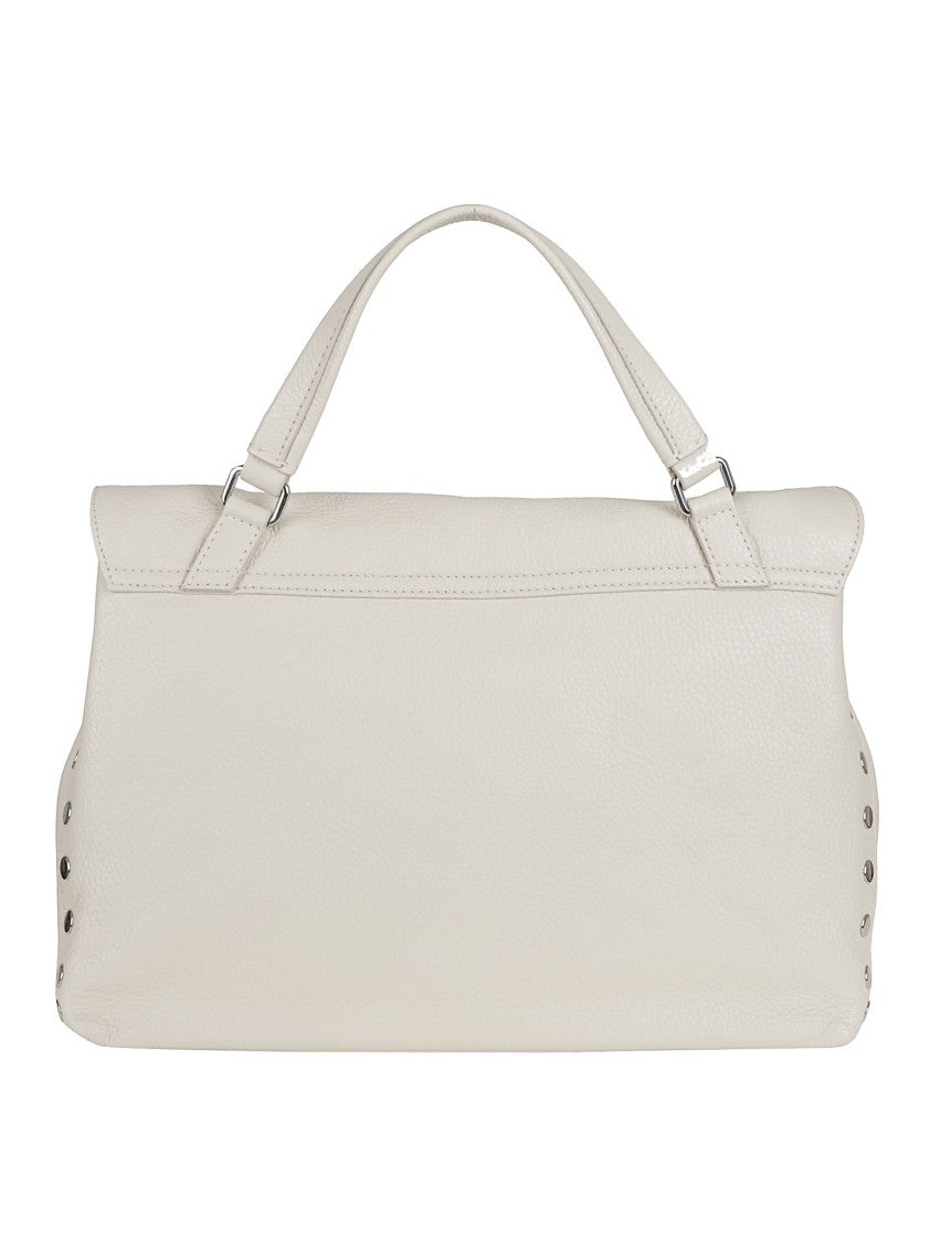 Zanellato Structured Nude Calfskin Shoulder Bag