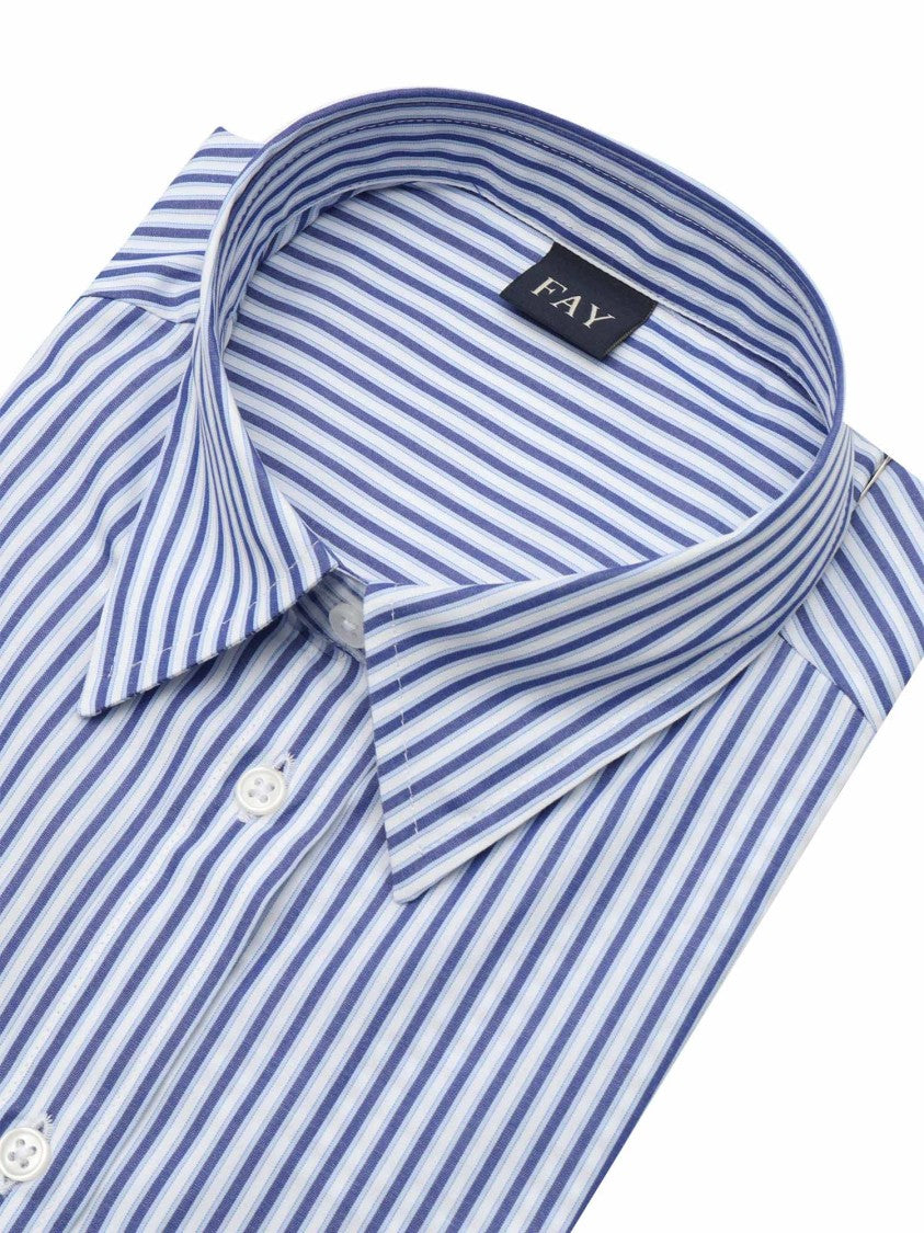 Fay Short-Sleeved Striped Shirt