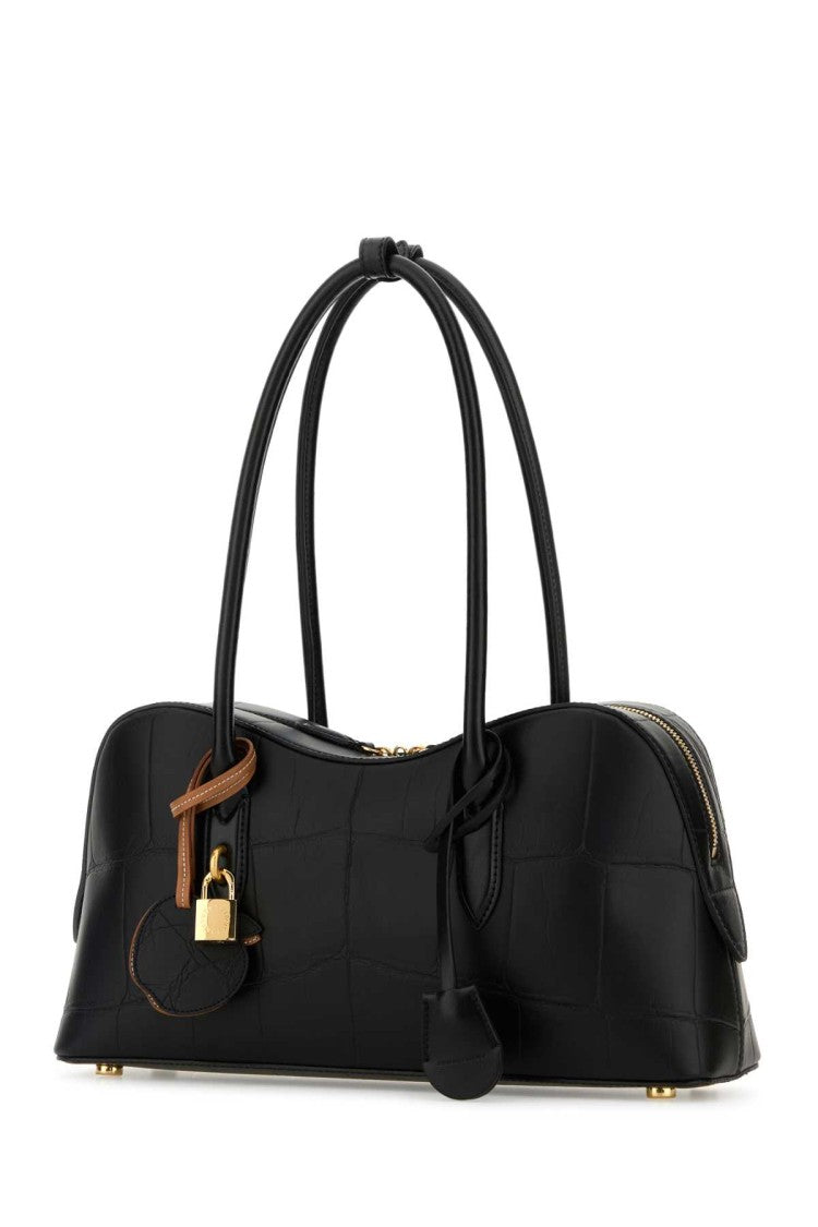 Stella Mccartney Black Synthetic Leather Ryder Shoulder Bag