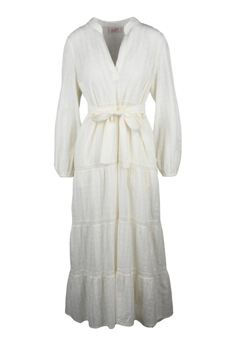 Mc2 Saint Barth Midi Dress With Relaxed Tiered Design
