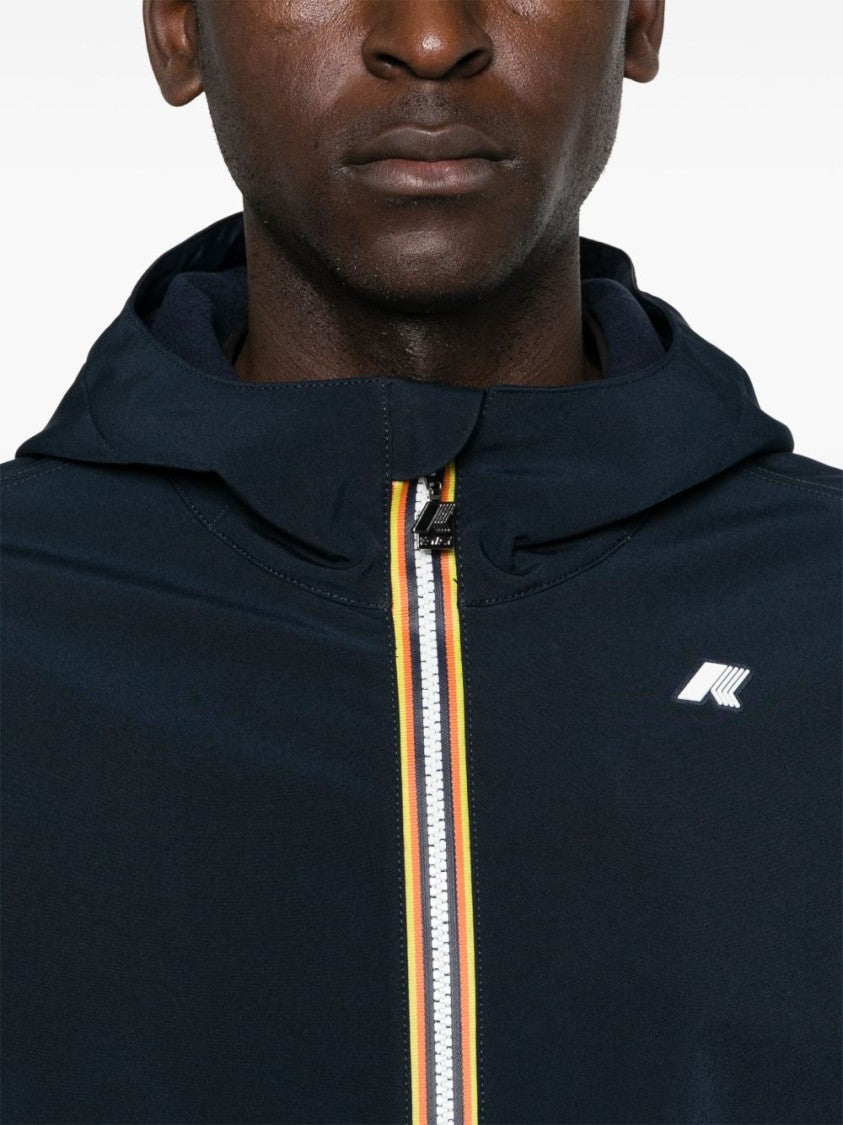 K-Way Navy Blue Waterproof Bonded Jacket