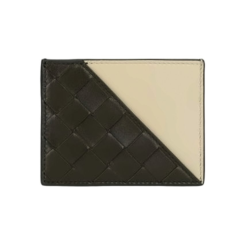 Bottega Veneta Two-Tone Leather Wallet With Woven Detail