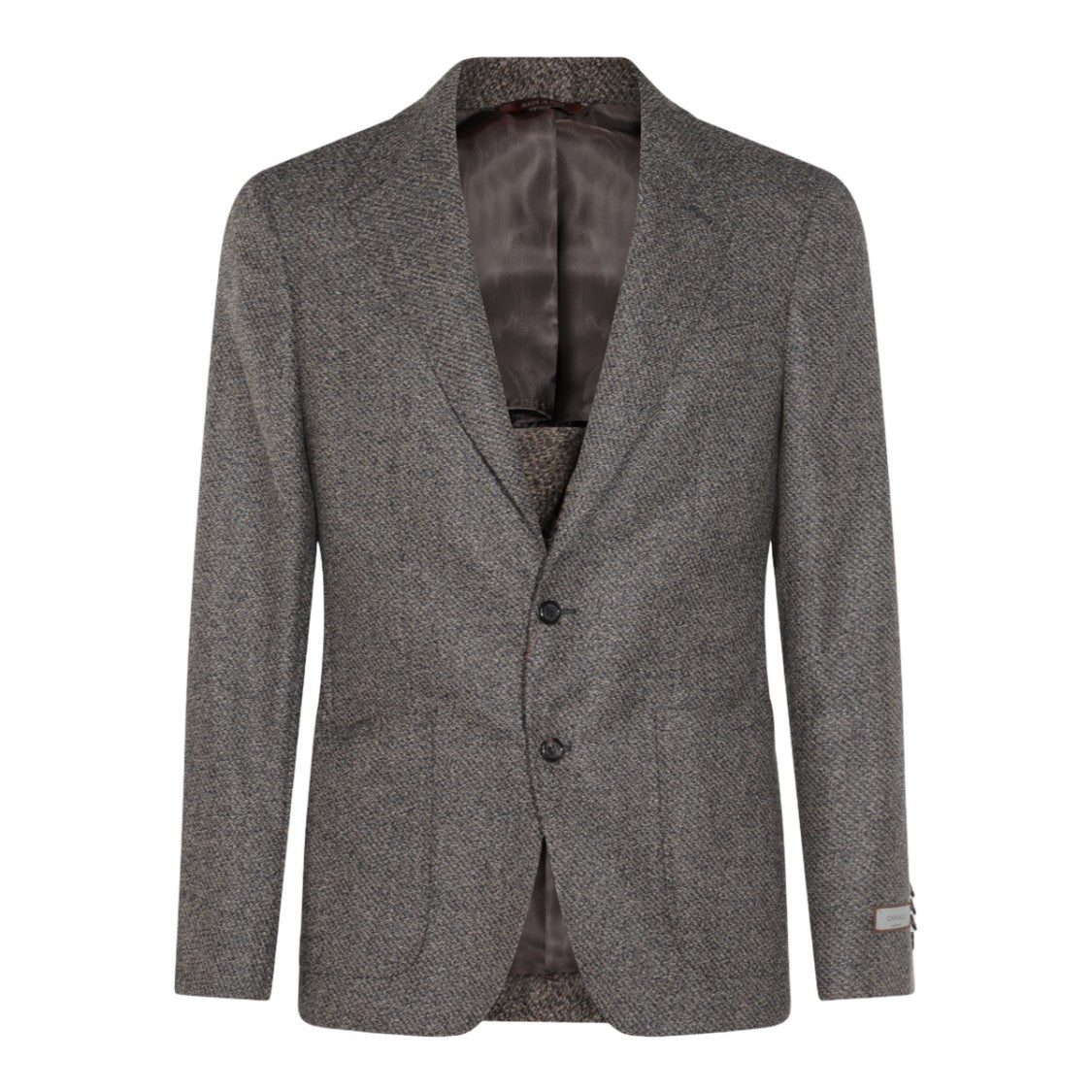 Canali Tailored Grey Jacket With Notch Lapels
