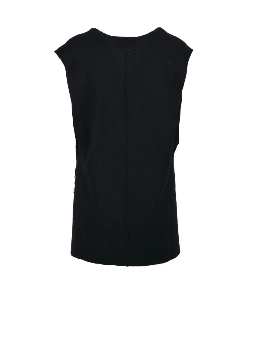Meimeij Blue Wool Vest