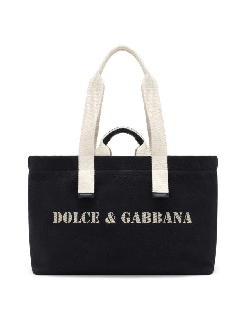 Dolce & Gabbana Logo Printed Shoulder Bag