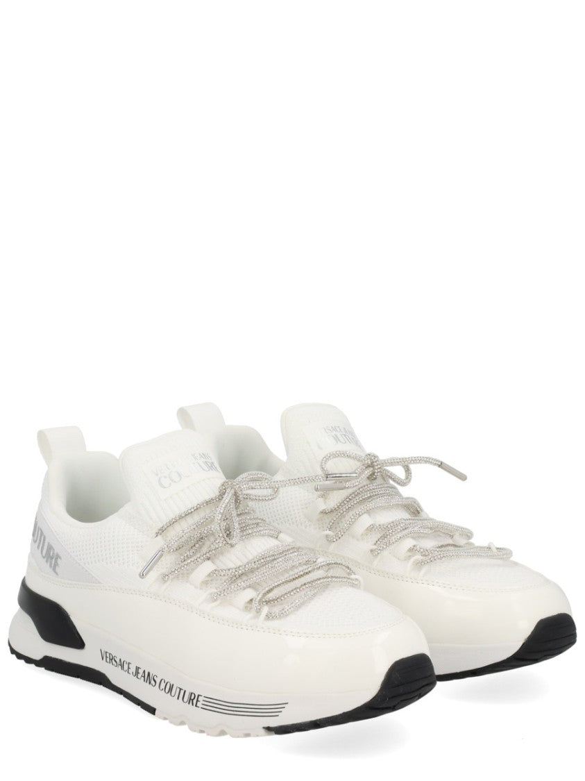 Versace Jeans Couture White Sneakers With Chunky Sole