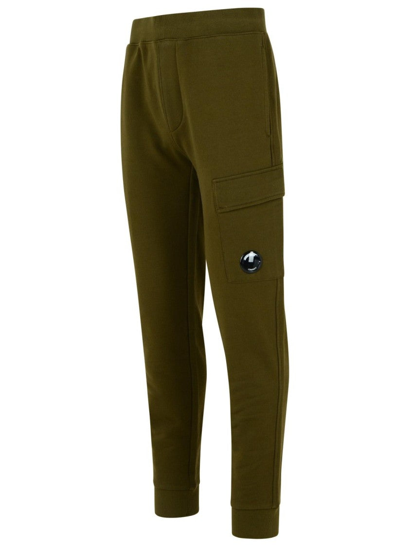 C.P. Company Green Cotton Jogger Pants