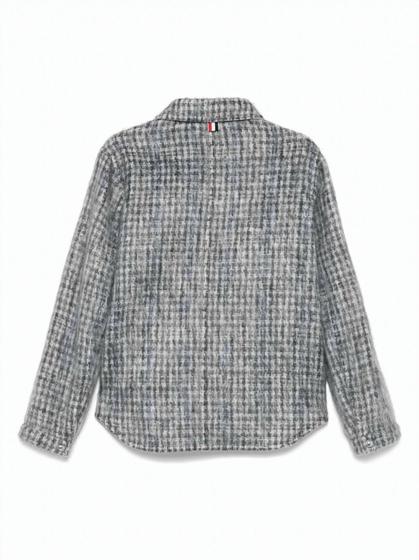 Thom Browne Textured Mohair And Wool Blend Casual Jacket
