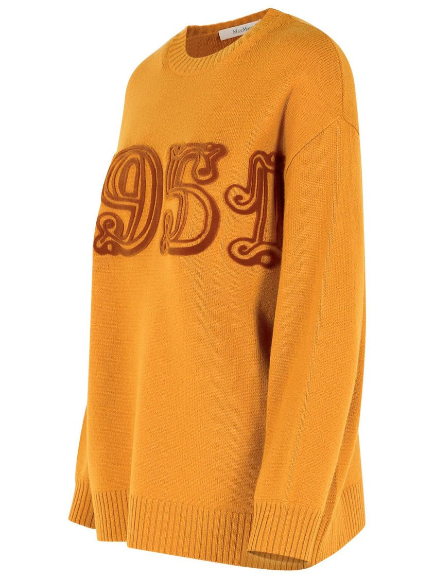 Max Mara Fido' Brown Wool Blend T-Shirt