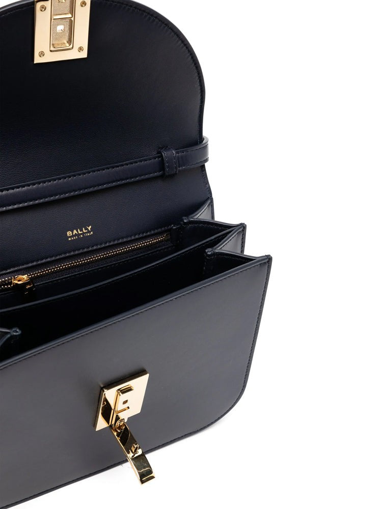 Bally Structured Rectangular Crossbody Bag With Adjustable Strap
