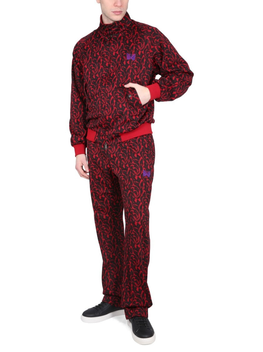 Baracuta X Needles Red Pants With Logo And Pattern