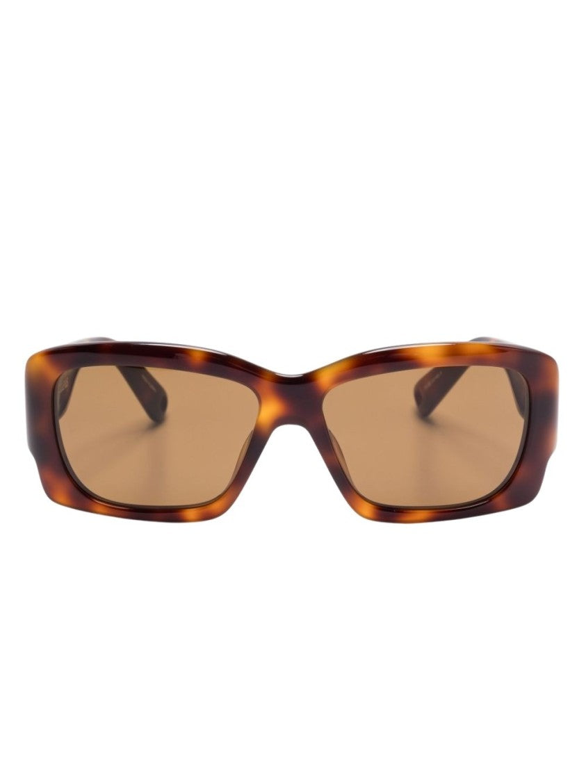 Jacquemus Brown Oversized Square Tortoiseshell Frame Sunglasses