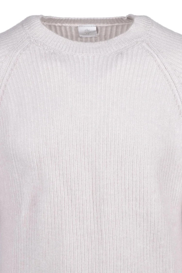 Eleventy Ribbed Crewneck Sweater Cashmere - Beige
