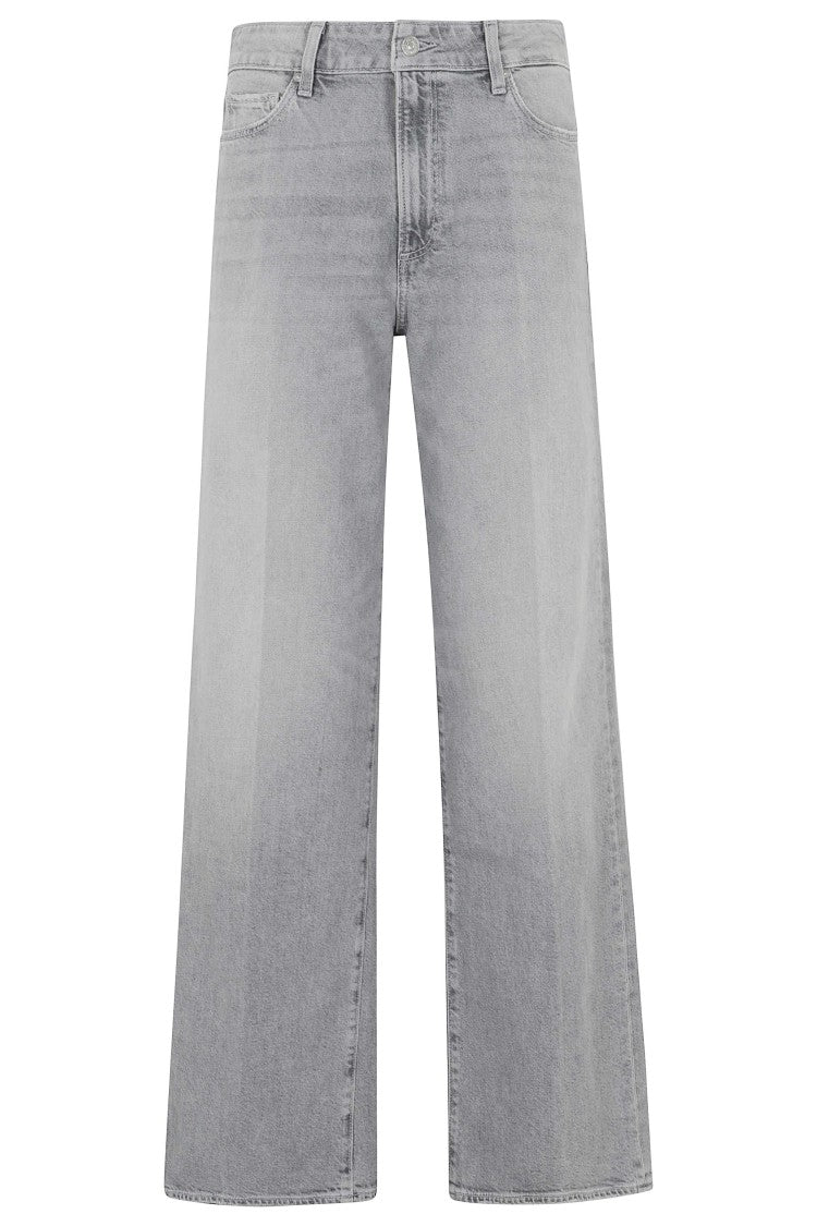 Paige Gray Anessa 31 High-Waist Cotton Wide-Leg Pants