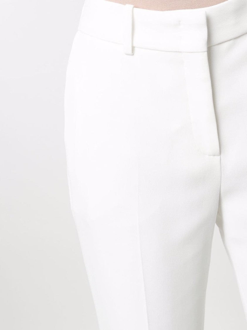 Ermanno Scervino Tailored White Trousers In Lightweight Fabric