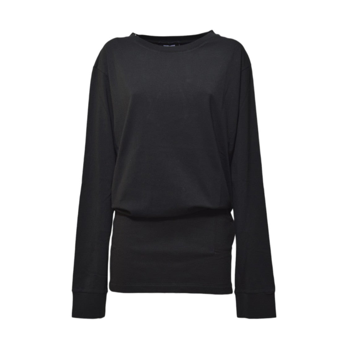 Dsquared2 Black Cotton Breezy Dress With Back Print