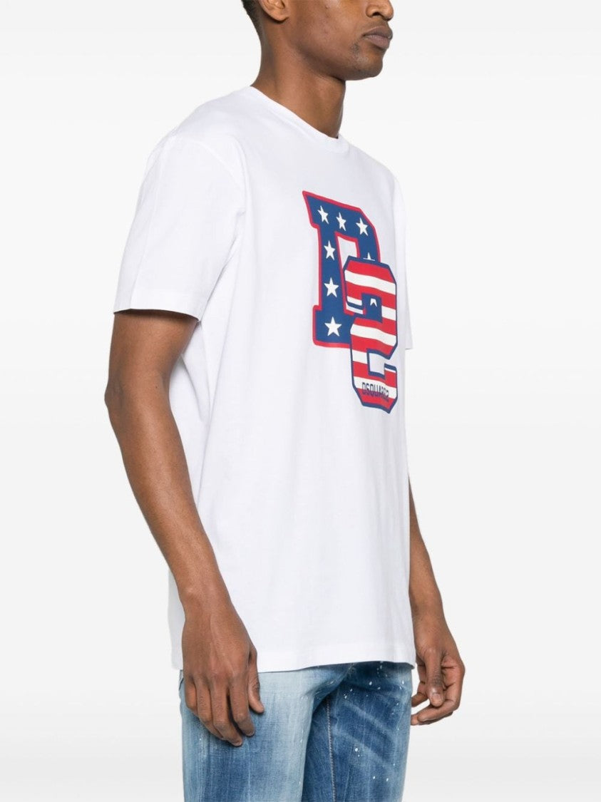 Dsquared2 Cotton Jersey Crew Neck T-Shirt