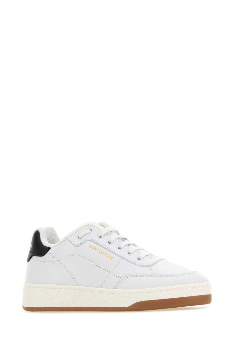 Saint Laurent White Leather Sl/61 Sneakers