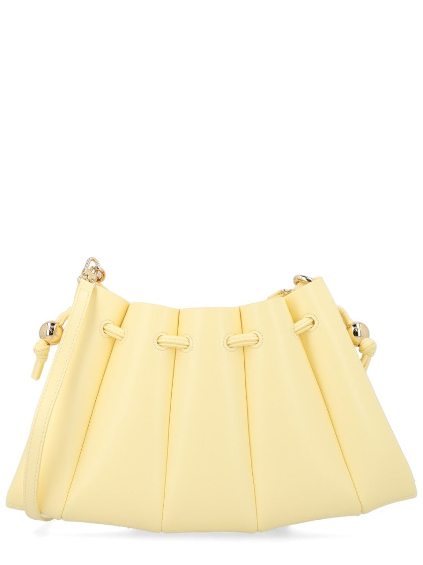 Themoirè Neutrals Calipso Pleated Spherical Accents Bag