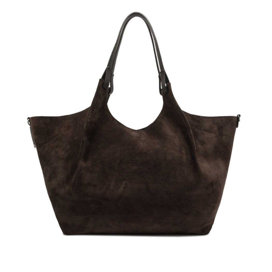 Gianni Chiarini Coffee Dua Suede Bag