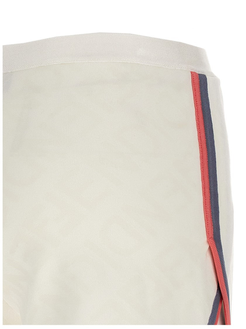 Fendi Viscose Blend Logo Pattern Shorts
