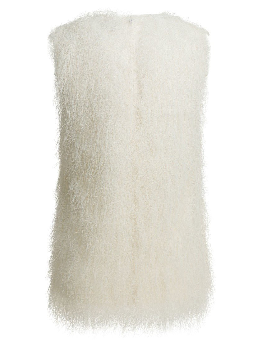 Loulou De Saison Textured Sleeveless Top With Fluffy Surface