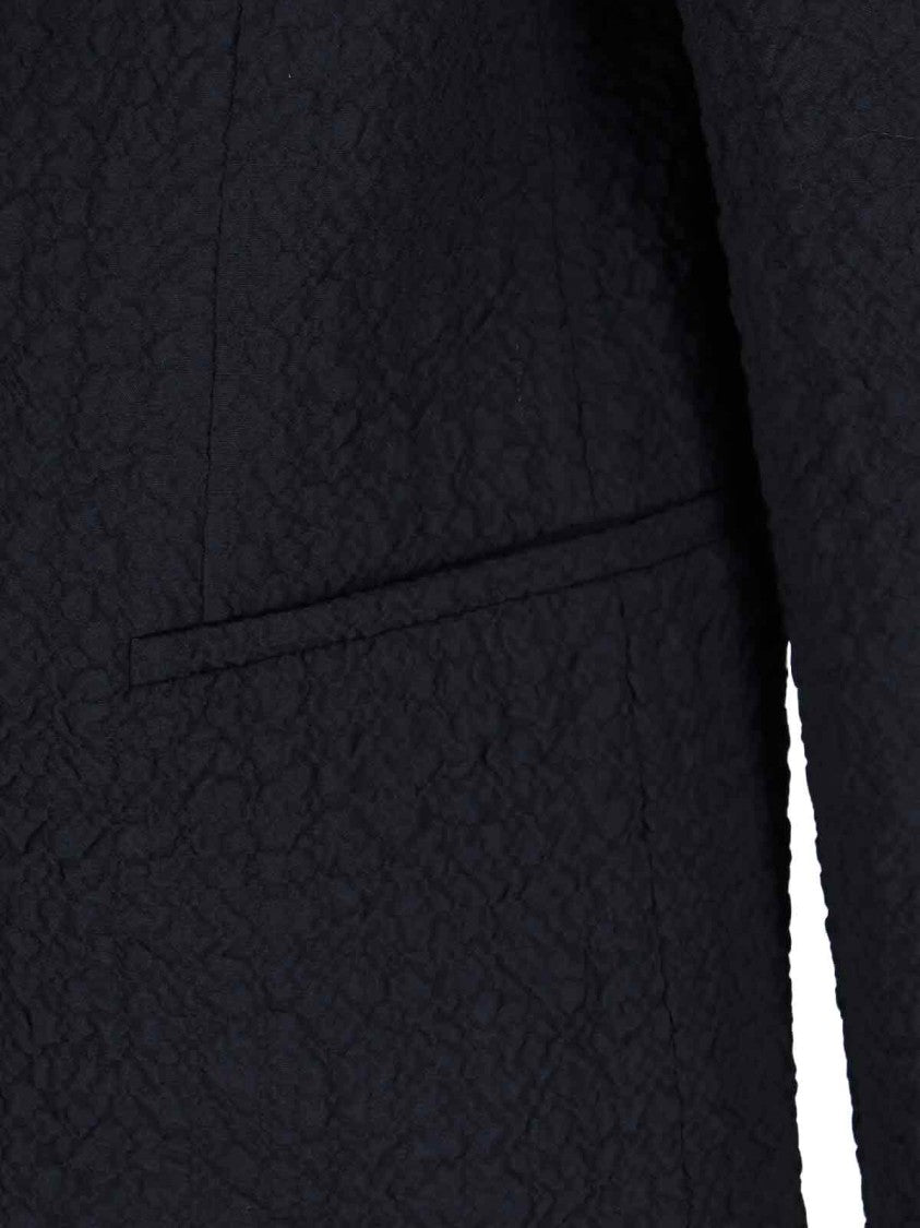 Giorgio Armani Single-Breasted Blazer – Navy