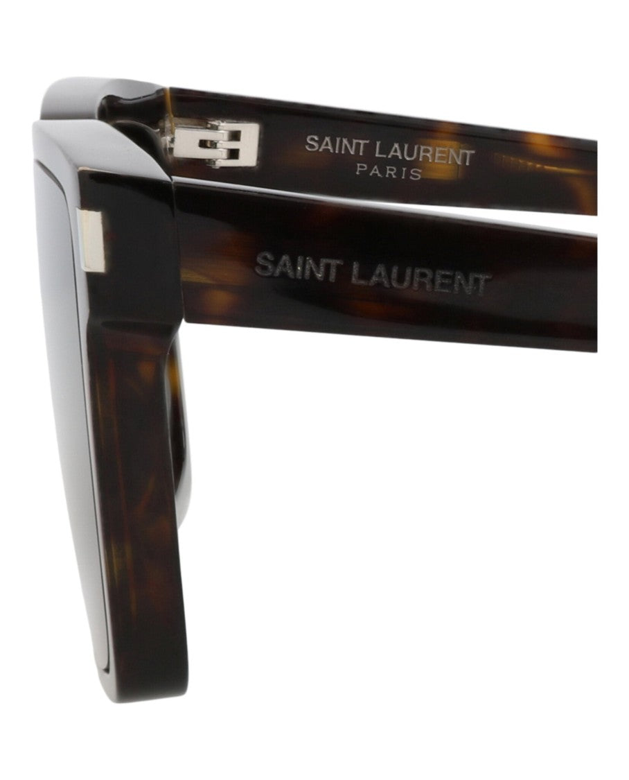 Saint Laurent Square-Frame Recycled Acetate Sunglasses With Tortoiseshell Pattern