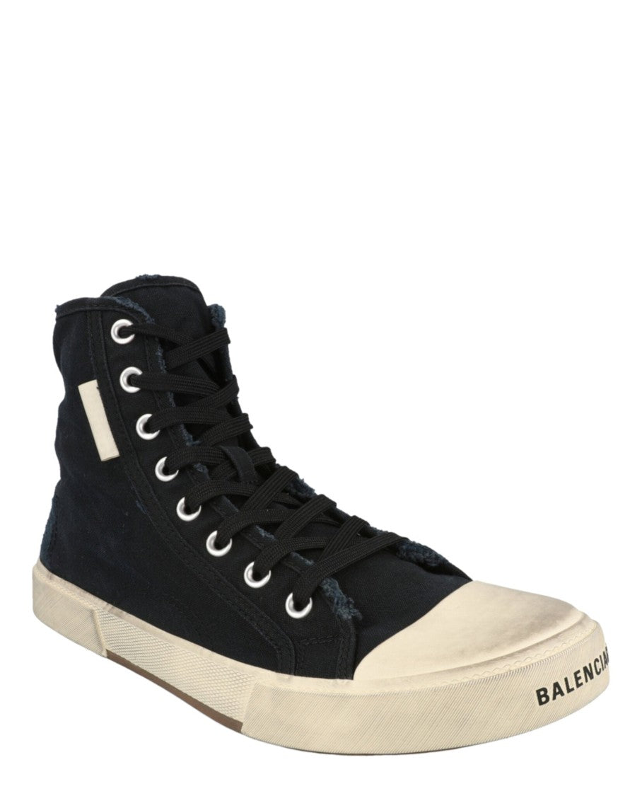 Balenciaga High-Top Sneakers With Scuffed Sole And Logo Accents